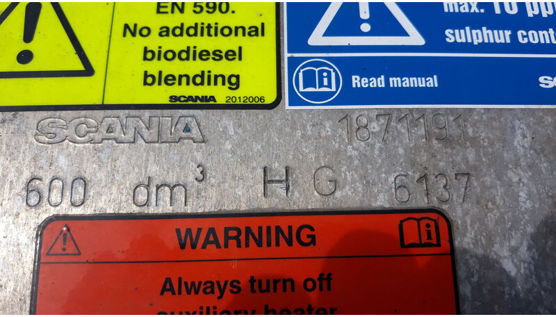 Scania 600L complete fuel tank with brackets - Drivstofftank for Lastebil: bilde 5 Scania 600L complete fuel tank with brackets - Drivstofftank for Lastebil: bilde 5