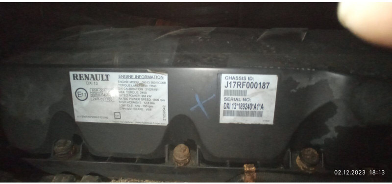 Leie Renault DXI 13 500 EC06B Renault DXI 13 500 EC06B: bilde 10