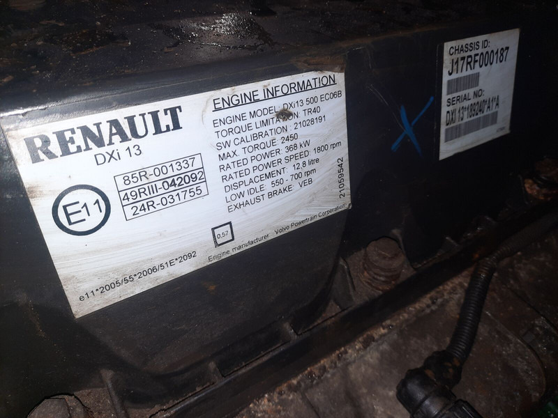 Leie Renault DXI 13 500 EC06B Renault DXI 13 500 EC06B: bilde 9
