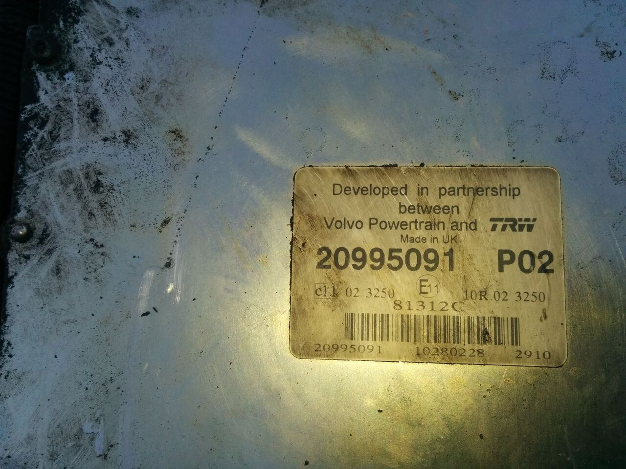 Volvo 20995091 P02. 20577136 P02 20582962 P05. 600581 Volvo - Styreenhet for Buss: bilde 1 Volvo 20995091 P02. 20577136 P02 20582962 P05. 600581 Volvo - Styreenhet for Buss: bilde 1