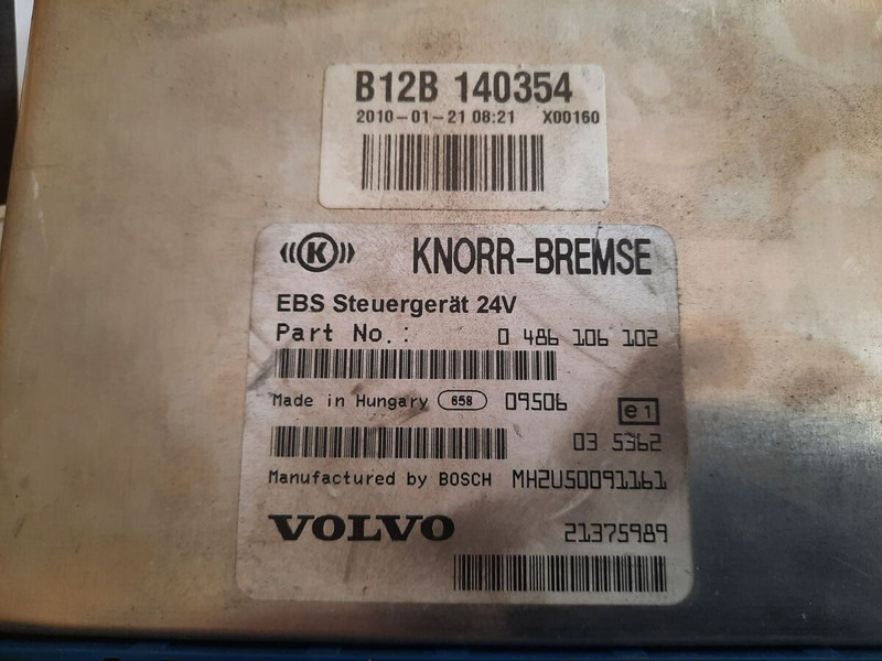 Volvo KNOR-BREMSE EBS 0486106063, 0486106028.\\\\ 0486106050 .\\ 063\\ - Styreenhet: bilde 2 Volvo KNOR-BREMSE EBS 0486106063, 0486106028.\\\\ 0486106050 .\\ 063\\ - Styreenhet: bilde 2