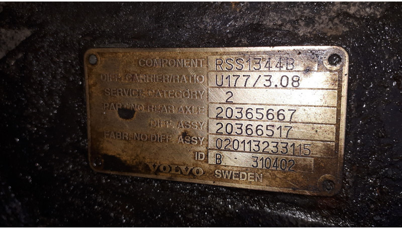 Volvo MS17X.- 2.85/ 3.08 .\5.29\ 5.63. - Differensial: bilde 3 Volvo MS17X.- 2.85/ 3.08 .\5.29\ 5.63. - Differensial: bilde 3