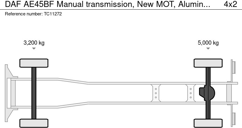 DAF AE45BF Handgeschakeld, Nieuw APK, Aluminium plankenbak - Skapbil: bilde 2 DAF AE45BF Handgeschakeld, Nieuw APK, Aluminium plankenbak - Skapbil: bilde 2