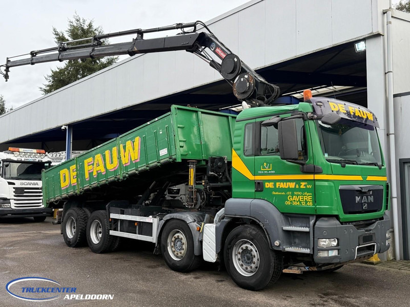MAN TGS 35.400 8x4 Bladgeveerd, Handgeschakeld, HIAB 166-E4 Hipro - Tippbil, Kranbil: bilde 1 MAN TGS 35.400 8x4 Bladgeveerd, Handgeschakeld, HIAB 166-E4 Hipro - Tippbil, Kranbil: bilde 1