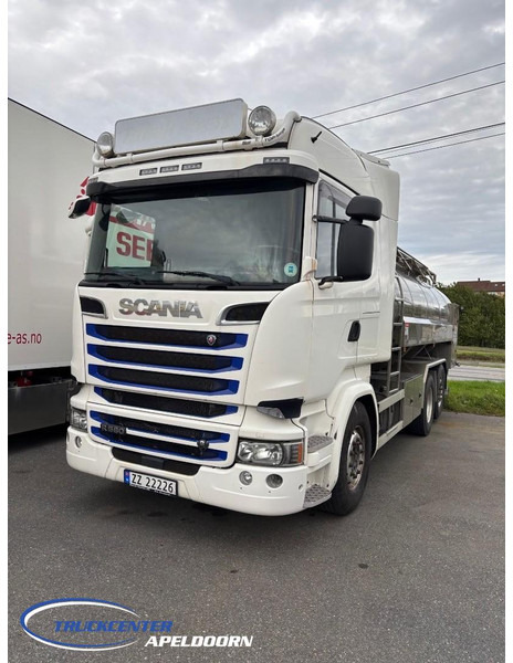 Scania R580 V8 Retarder, Stuuras, 15000 Liter roestvrijstalen tank - Tankbil: bilde 1 Scania R580 V8 Retarder, Stuuras, 15000 Liter roestvrijstalen tank - Tankbil: bilde 1