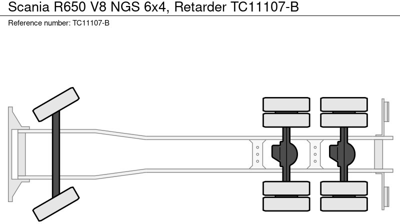 Scania R650 V8 NGS 6x4, Retarder - Chassis lastebil: bilde 3 Scania R650 V8 NGS 6x4, Retarder - Chassis lastebil: bilde 3