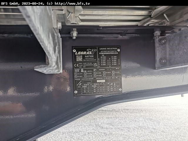Legras Schubboden FMA SEITENTÜRER, 88 m³ - Med walking floor semitrailer: bilde 2 Legras Schubboden FMA SEITENTÜRER, 88 m³ - Med walking floor semitrailer: bilde 2