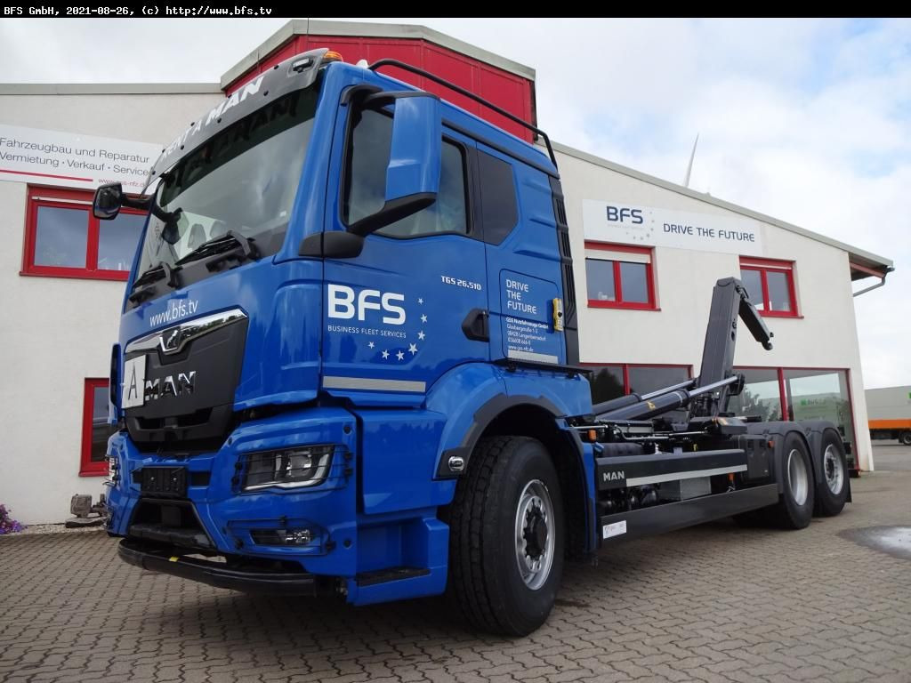 MAN TGS (TG3) 26.510 6x4H-4 BL CH Meiller, Hydrodriv - Krokbil: bilde 1 MAN TGS (TG3) 26.510 6x4H-4 BL CH Meiller, Hydrodriv - Krokbil: bilde 1