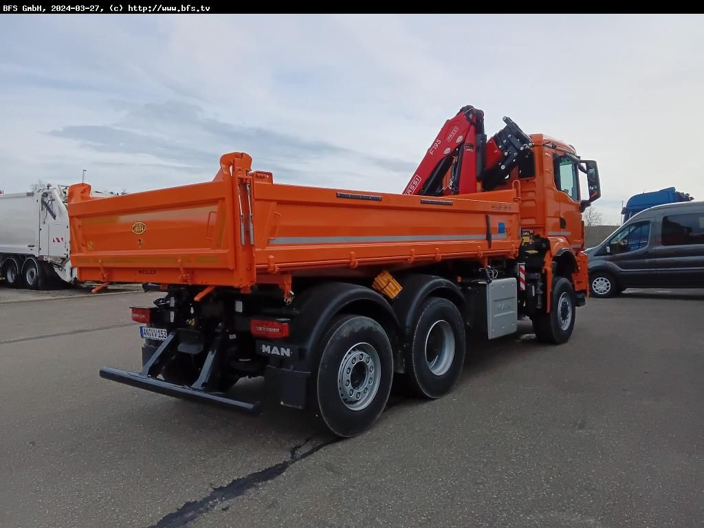 MAN TGS (TG3) 28.510 6x4-4 BL CH WiDi Fassi 15mt - Tippbil: bilde 2 MAN TGS (TG3) 28.510 6x4-4 BL CH WiDi Fassi 15mt - Tippbil: bilde 2