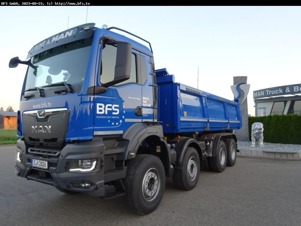 MAN TGS (TG3) 35.520 8x4 BB CH Bordmatik links, 3-Se - Tippbil: bilde 1 MAN TGS (TG3) 35.520 8x4 BB CH Bordmatik links, 3-Se - Tippbil: bilde 1