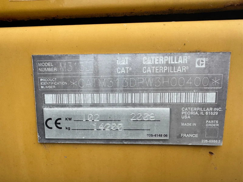 Hjulgraver Caterpillar M313D 7212 HOURS: bilde 15