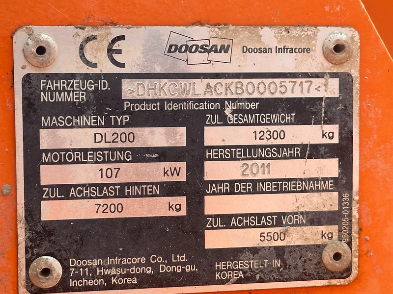 Laster Doosan DL 200 4X4, CE, 6117 HOURS: bilde 10