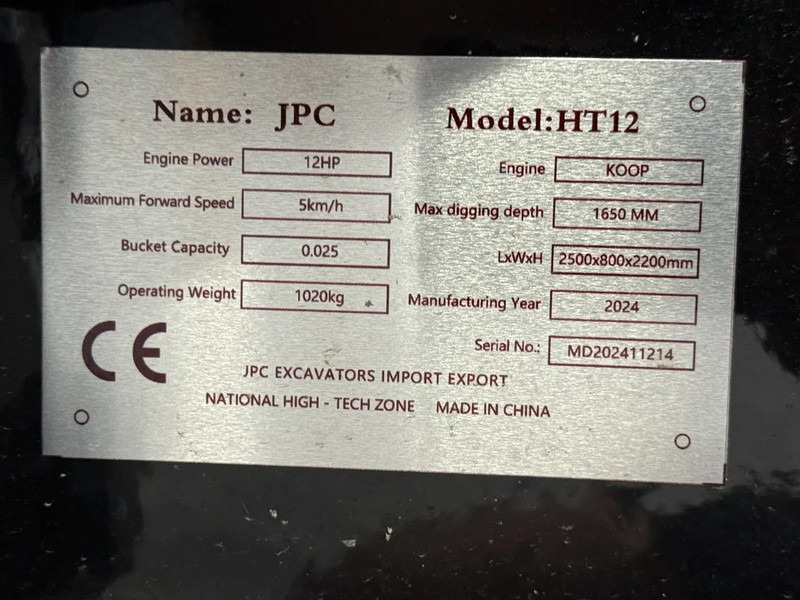 Minigraver JPC HT12 - NEW AND UNUSED!: bilde 6 Minigraver JPC HT12 - NEW AND UNUSED!: bilde 6