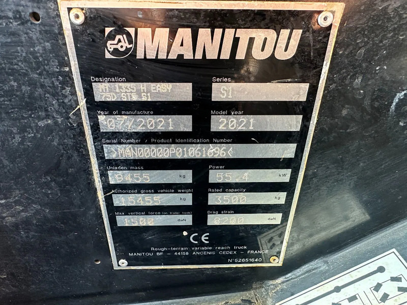Manitou MT1335h EASY 75D, AUXILIARY HYDRAULIC PLUMBING, - Teleskoplastere: bilde 4 Manitou MT1335h EASY 75D, AUXILIARY HYDRAULIC PLUMBING, - Teleskoplastere: bilde 4