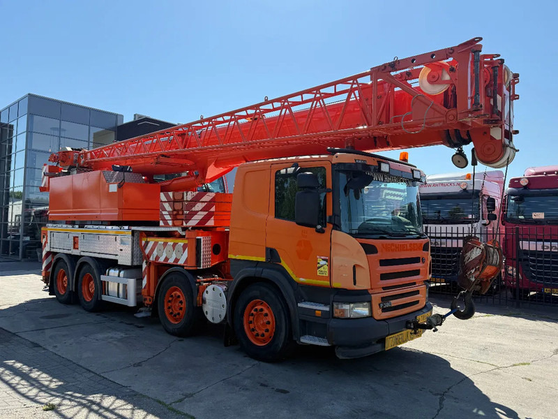 Scania P380 8X4 + FAUN HK40 + FLYJIB + BALLASTBL. 6,9 TON - 4.305 HOURS - Kranbil: bilde 1 Scania P380 8X4 + FAUN HK40 + FLYJIB + BALLASTBL. 6,9 TON - 4.305 HOURS - Kranbil: bilde 1