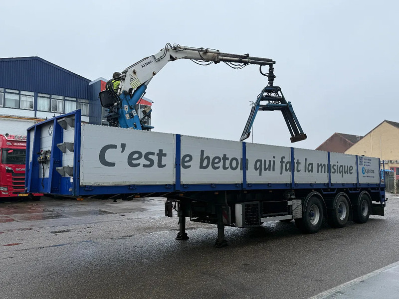 Van Hool 3B2022 + KENNIS R-14/6.00 ROLLER CRANE + ROTATOR + KNIJPER - Åpen semitrailer: bilde 1 Van Hool 3B2022 + KENNIS R-14/6.00 ROLLER CRANE + ROTATOR + KNIJPER - Åpen semitrailer: bilde 1