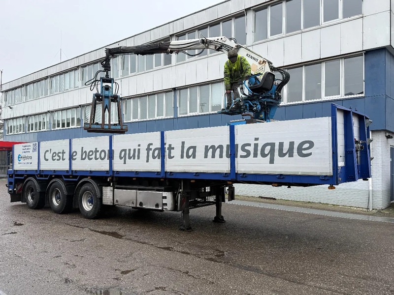 Van Hool 3B2022 + KENNIS R-14/6.00 ROLLER CRANE + ROTATOR + KNIJPER - Åpen semitrailer: bilde 2 Van Hool 3B2022 + KENNIS R-14/6.00 ROLLER CRANE + ROTATOR + KNIJPER - Åpen semitrailer: bilde 2