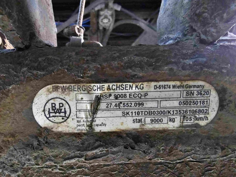 BPW KHSP 9008 ECO-P - Aksel og deler for Lastebil: bilde 2 BPW KHSP 9008 ECO-P - Aksel og deler for Lastebil: bilde 2