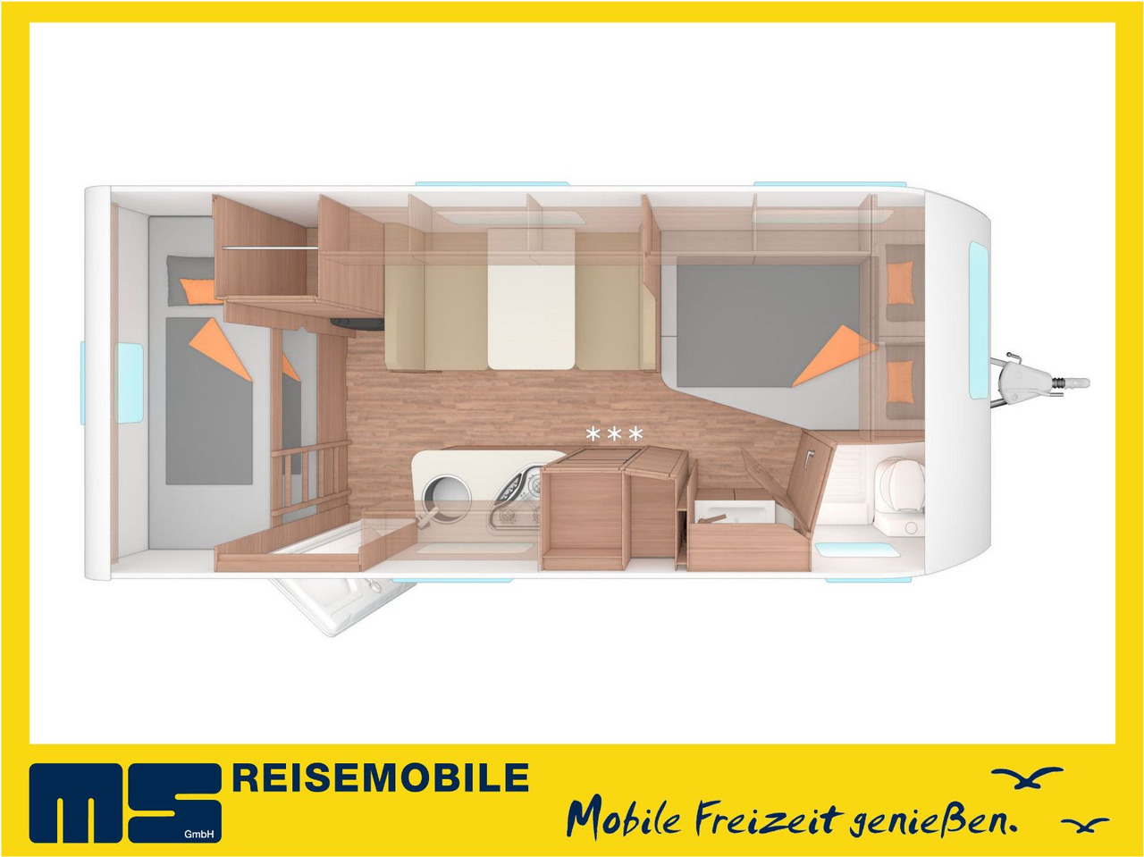 Weinsberg CARAONE 500 FDK -MODELL 2026- / 1700kg - Campingvogn: bilde 2 Weinsberg CARAONE 500 FDK -MODELL 2026- / 1700kg - Campingvogn: bilde 2