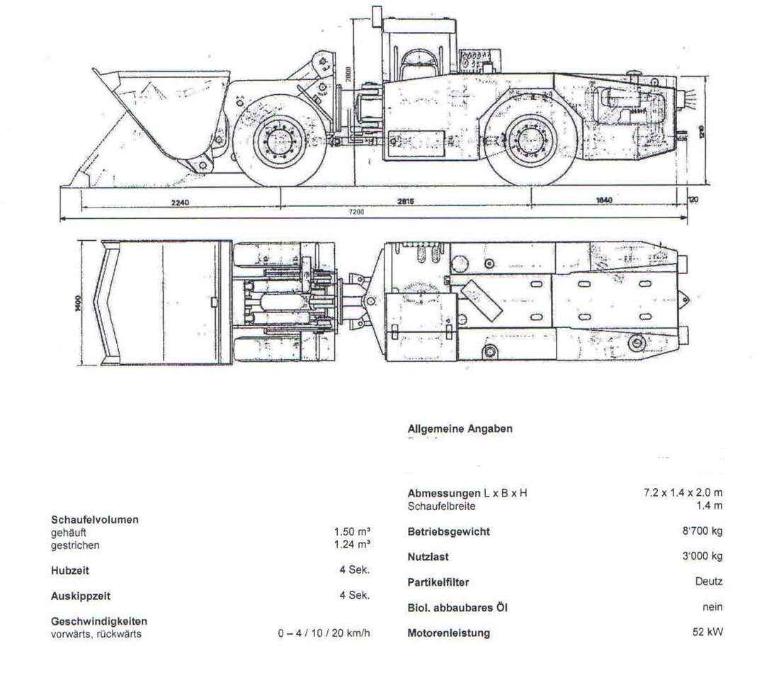 Tunnelboremaskin Schopf L72 scooptram: bilde 7 Tunnelboremaskin Schopf L72 scooptram: bilde 7