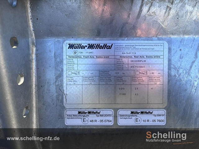 Tipphenger Müller-Mitteltal Tandem-3-Seiten-Kipper KA-TA-R 11,9: bilde 19 Tipphenger Müller-Mitteltal Tandem-3-Seiten-Kipper KA-TA-R 11,9: bilde 19