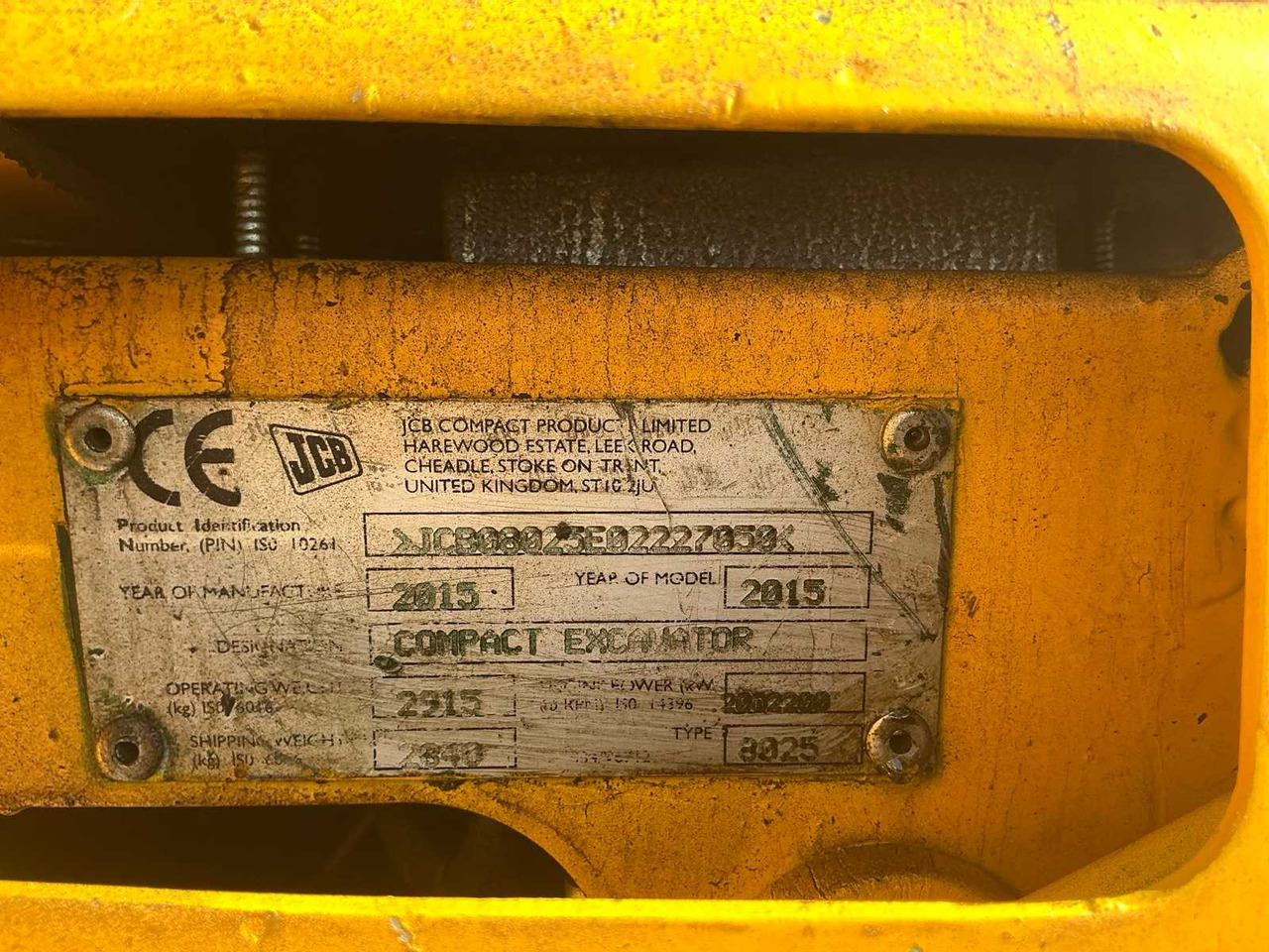 Minigraver JCB JCB - 8025 - MINI-EXCAVATOR - 2015: bilde 14