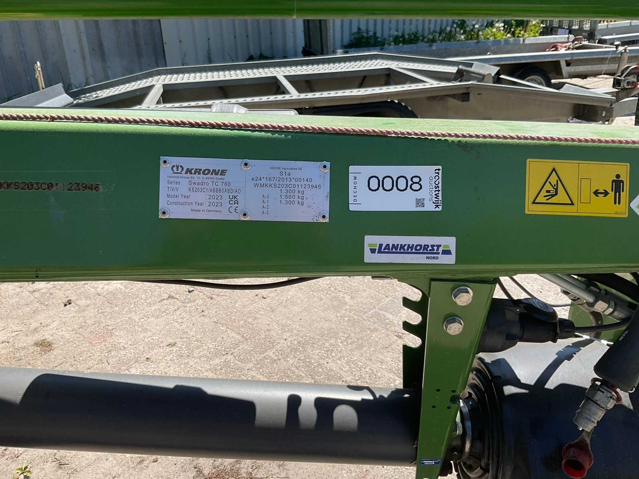 Krone KS203C1-Swadro TC 760 - Landbrukstilhenger: bilde 5 Krone KS203C1-Swadro TC 760 - Landbrukstilhenger: bilde 5