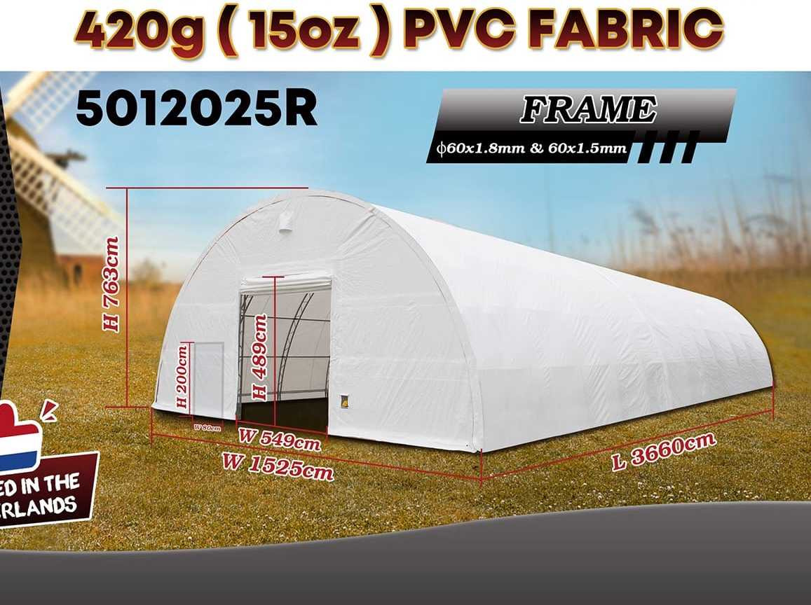 Rhino-Cross-Shelter 5012025R - 36,6x15,25x7,625 m - Lagringstank: bilde 2 Rhino-Cross-Shelter 5012025R - 36,6x15,25x7,625 m - Lagringstank: bilde 2