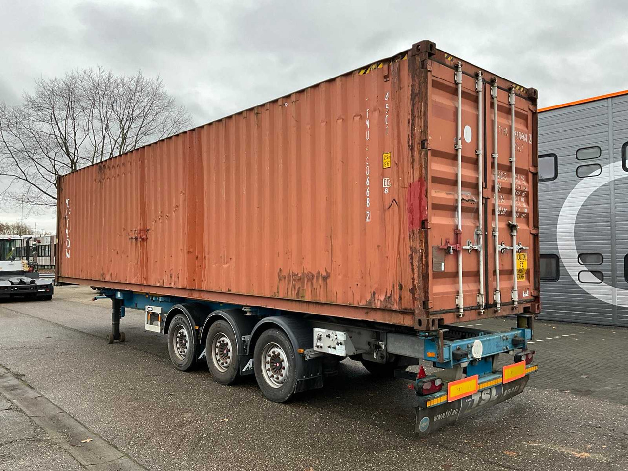 2012 VANHOOL 3B0079 CONTAINER CHASSIS WITH CONTAINER - Semitrailer: bilde 3 2012 VANHOOL 3B0079 CONTAINER CHASSIS WITH CONTAINER - Semitrailer: bilde 3