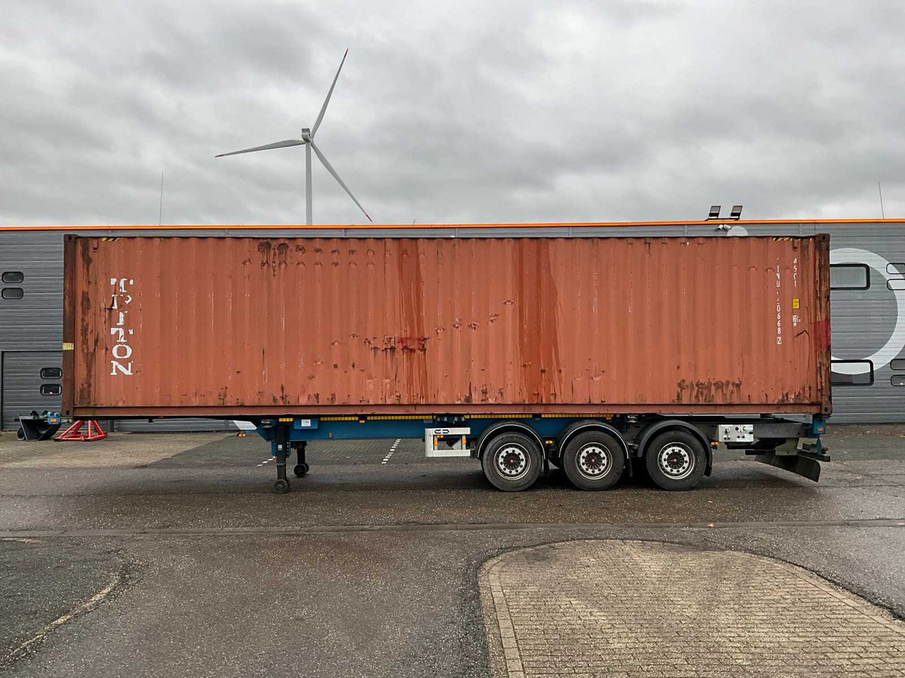 2012 VANHOOL 3B0079 CONTAINER CHASSIS WITH CONTAINER - Semitrailer: bilde 2 2012 VANHOOL 3B0079 CONTAINER CHASSIS WITH CONTAINER - Semitrailer: bilde 2