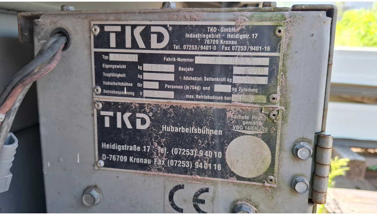 TKD M78 12E - Lift: bilde 5 TKD M78 12E - Lift: bilde 5