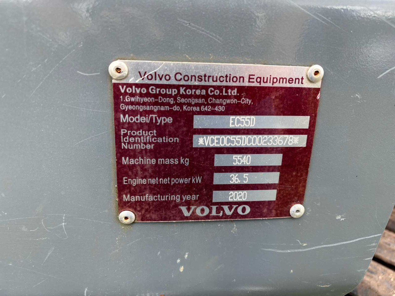 VOLVO EC55D CRAWLER EXCAVATOR - Gravemaskin: bilde 5 VOLVO EC55D CRAWLER EXCAVATOR - Gravemaskin: bilde 5