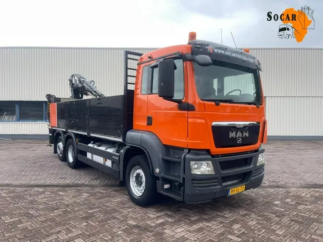 MAN TGS 26.320 6x2 Euro 5 met verrijdbare 14.000 R2 Kennis kraan '2008' met stempels - Kranbil: bilde 1 MAN TGS 26.320 6x2 Euro 5 met verrijdbare 14.000 R2 Kennis kraan '2008' met stempels - Kranbil: bilde 1