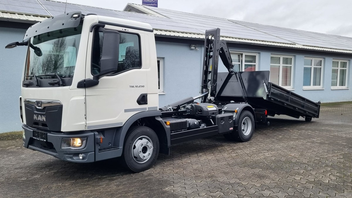 Krokbil MAN TGL 12.250 BL NEU City Abrollkipper Tipmatik: bilde 8