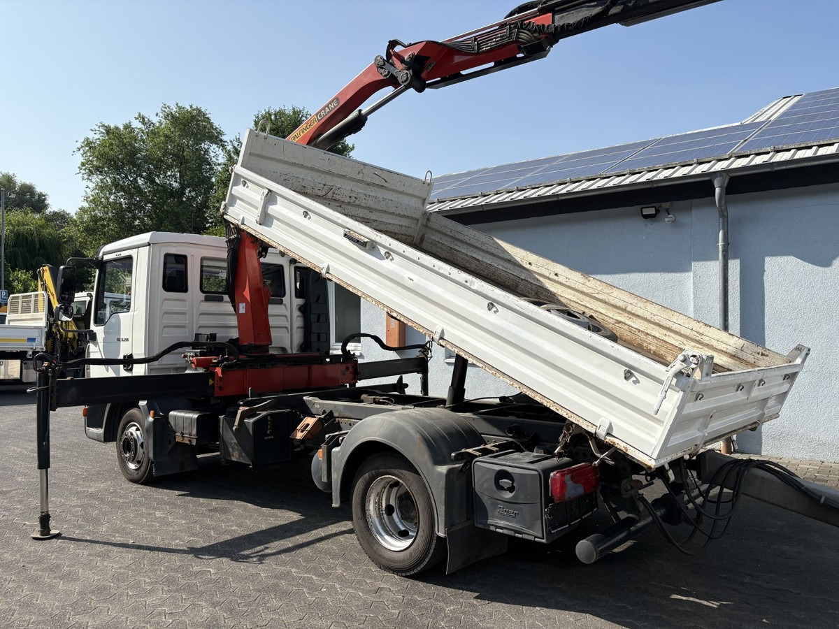 MAN TGL 8.210 Meiller Dreiseitenkipper mit Ladekran - Varebil med tipp: bilde 2 MAN TGL 8.210 Meiller Dreiseitenkipper mit Ladekran - Varebil med tipp: bilde 2