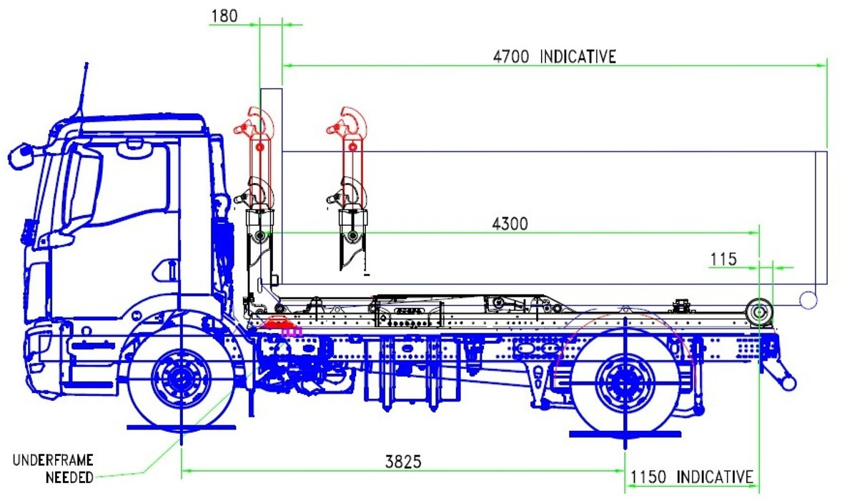 MAN TGM 15.250 Abrollkipper hydr. Haken 900-1570mm - Krokbil: bilde 2 MAN TGM 15.250 Abrollkipper hydr. Haken 900-1570mm - Krokbil: bilde 2