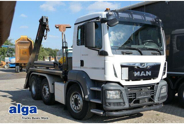 MAN 26.460 TGS 6x2, Hiab FTR18, Funk, Vorlauflenk,AC - Lastebil med kabelsystem: bilde 1 MAN 26.460 TGS 6x2, Hiab FTR18, Funk, Vorlauflenk,AC - Lastebil med kabelsystem: bilde 1