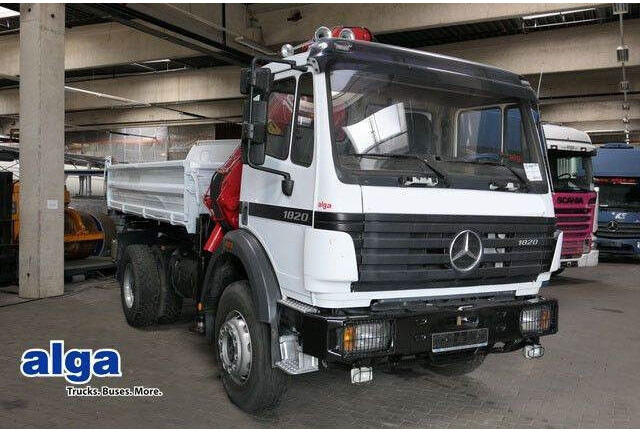 Mercedes-Benz 1820 AK 4x4, HMF 1003 K2, Allrad, AHK, Blattfed. - Tippbil: bilde 1 Mercedes-Benz 1820 AK 4x4, HMF 1003 K2, Allrad, AHK, Blattfed. - Tippbil: bilde 1