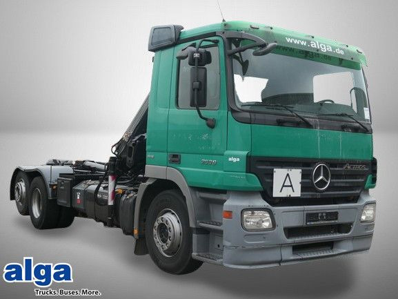 Mercedes-Benz 2536 L Actros 6x2, Kran Hiab 122 BS-2, Multilift - Krokbil, Kranbil: bilde 1 Mercedes-Benz 2536 L Actros 6x2, Kran Hiab 122 BS-2, Multilift - Krokbil, Kranbil: bilde 1