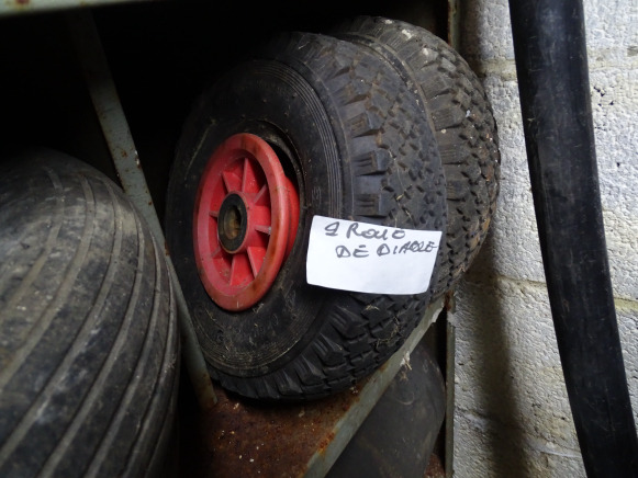 2 Roues de brouette, 2 Roues de diable, Jante plastique - Komplett hjul for Traktor: bilde 2 2 Roues de brouette, 2 Roues de diable, Jante plastique - Komplett hjul for Traktor: bilde 2