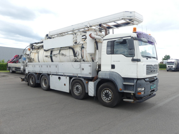 Camion Hydrocureur MAN (2008-201.882 km-VIN:WMAH39ZZ58L050583) - Vakuum lastebil: bilde 1 Camion Hydrocureur MAN (2008-201.882 km-VIN:WMAH39ZZ58L050583) - Vakuum lastebil: bilde 1