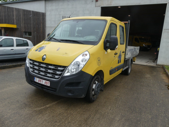 Camionnette plateau double cabine Renault Master DCI150 (2012-171.164 km-VIN:VF1MBH6F346533282) - Varebil med plan, Varebil med dobbelt førerhus: bilde 1 Camionnette plateau double cabine Renault Master DCI150 (2012-171.164 km-VIN:VF1MBH6F346533282) - Varebil med plan, Varebil med dobbelt førerhus: bilde 1
