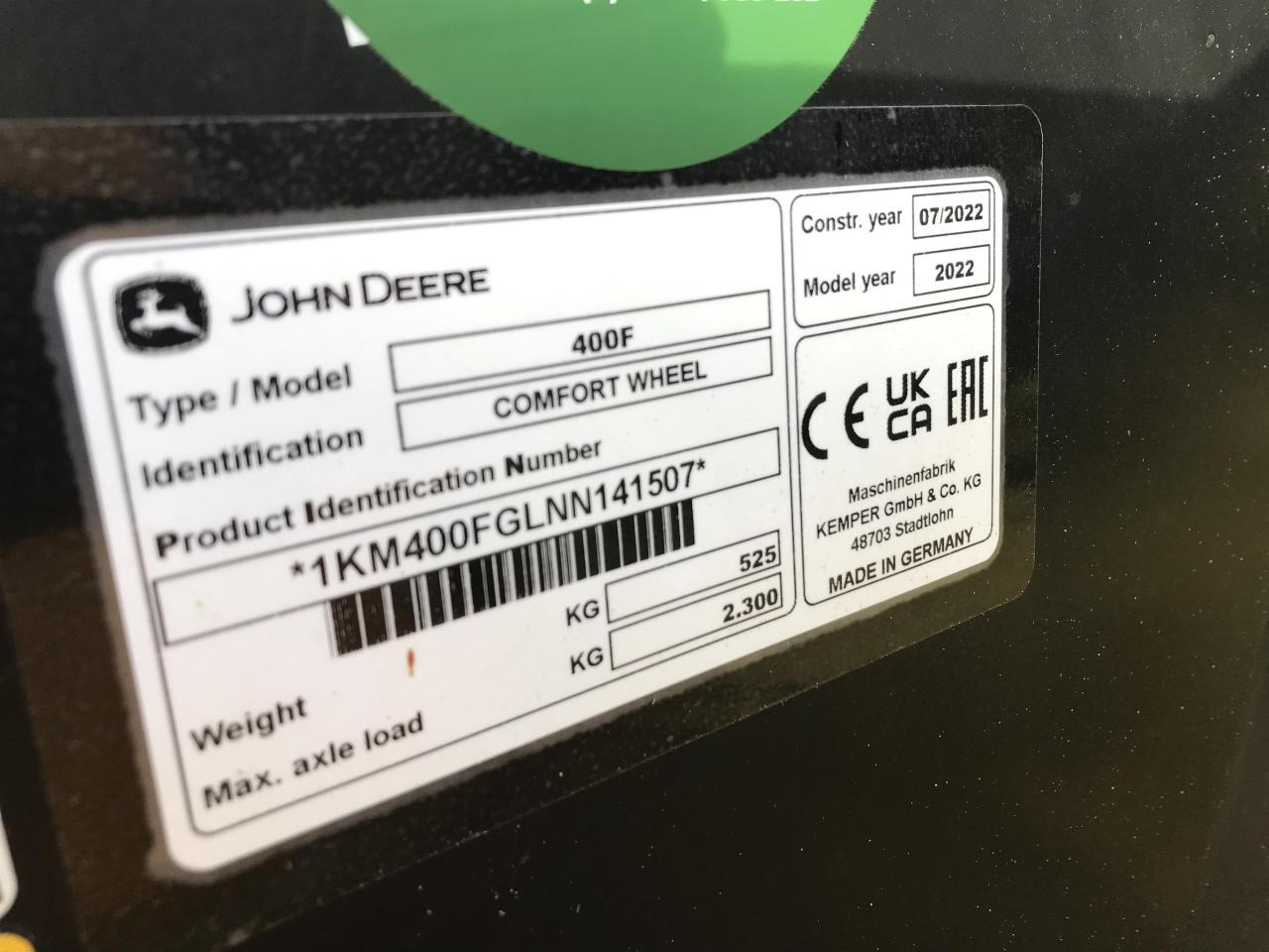 Forhøster John Deere 9800: bilde 12