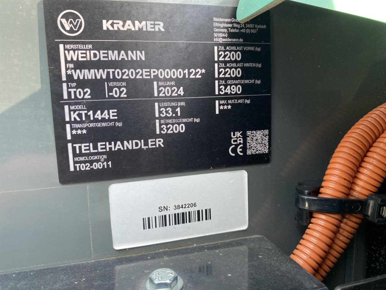 Kramer KT144e - Teleskoplastere: bilde 5 Kramer KT144e - Teleskoplastere: bilde 5