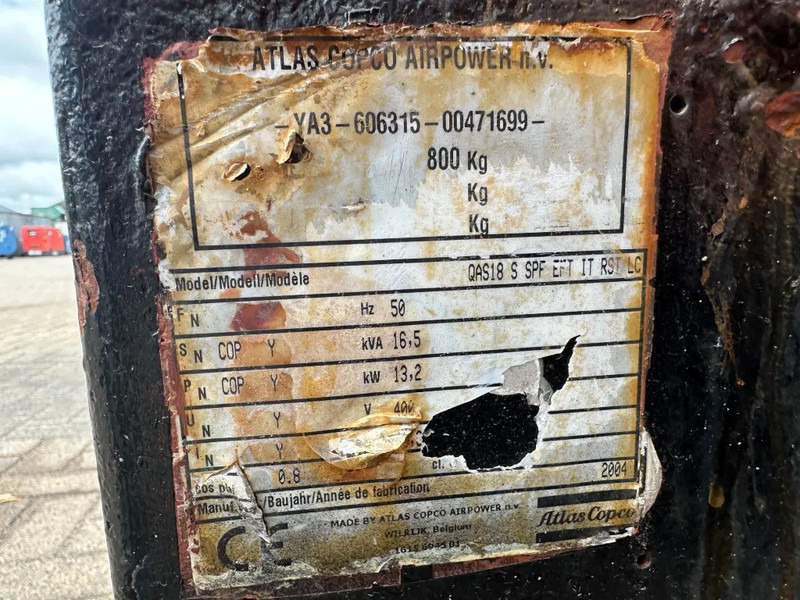 Atlas-Copco QAS 18 Yanmar Mecc Alte Spa 18 kVA Silent generatorset - Elektrisk generator: bilde 5 Atlas-Copco QAS 18 Yanmar Mecc Alte Spa 18 kVA Silent generatorset - Elektrisk generator: bilde 5