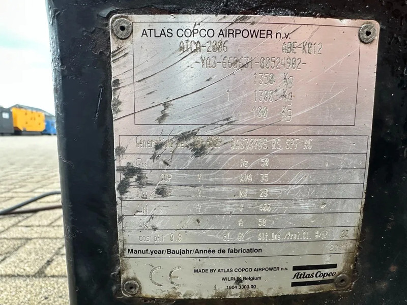 Atlas-Copco QAS 38 Yanmar Mecc Alte Spa 40 kVA Silent generatorset - Elektrisk generator: bilde 5 Atlas-Copco QAS 38 Yanmar Mecc Alte Spa 40 kVA Silent generatorset - Elektrisk generator: bilde 5
