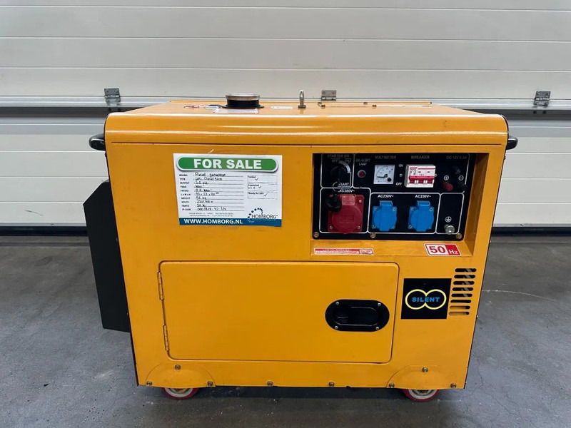 Diesel Diesel Generator UK-9500 5.5 kW 230 en 400 Volt Silent Diesel generator New ! - Elektrisk generator: bilde 1 Diesel Diesel Generator UK-9500 5.5 kW 230 en 400 Volt Silent Diesel generator New ! - Elektrisk generator: bilde 1