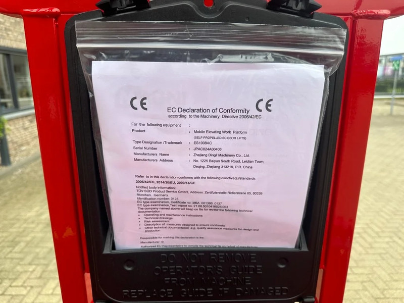 Ny Sakselift MAGNI ES1008 AC Elektra Schaarhoogwerker 10 meter werkhoogte NEW: bilde 13