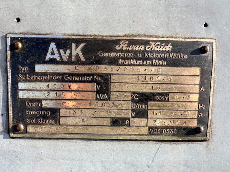 Elektrisk generator MAN D2858 MT AvK 250 kVA Noodstroom generatorset ex Emergency: bilde 11