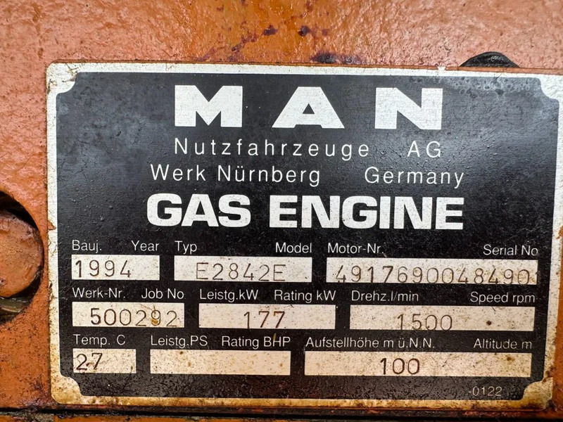 MAN E2842E Stamford 295 kVA gas WKK generatorset good condition ! - Elektrisk generator: bilde 3 MAN E2842E Stamford 295 kVA gas WKK generatorset good condition ! - Elektrisk generator: bilde 3
